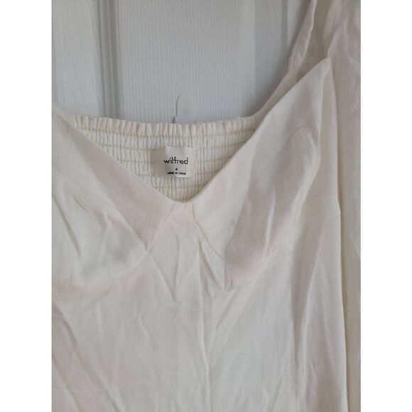 Aritzia Wilfred White Novella Dress 4 - Picture 4 of 11